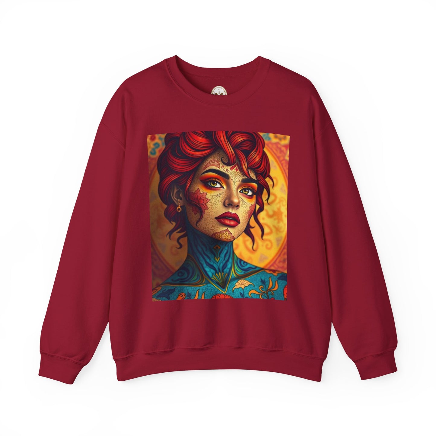 Unisex Heavy Blend™ Crewneck Sweatshirt, Aquarius, Zodiac v2, Sexy Pattern