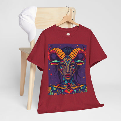 Unisex Heavy Cotton T-Shirt, Taurus, Zodiac v3, Sexy Art