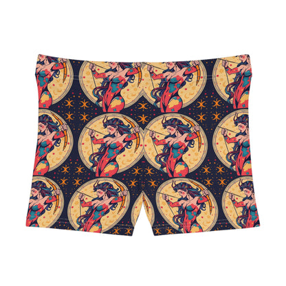 Women's Shorts, (AOP), Sagittarius, Zodiac v3, Sexy Pattern