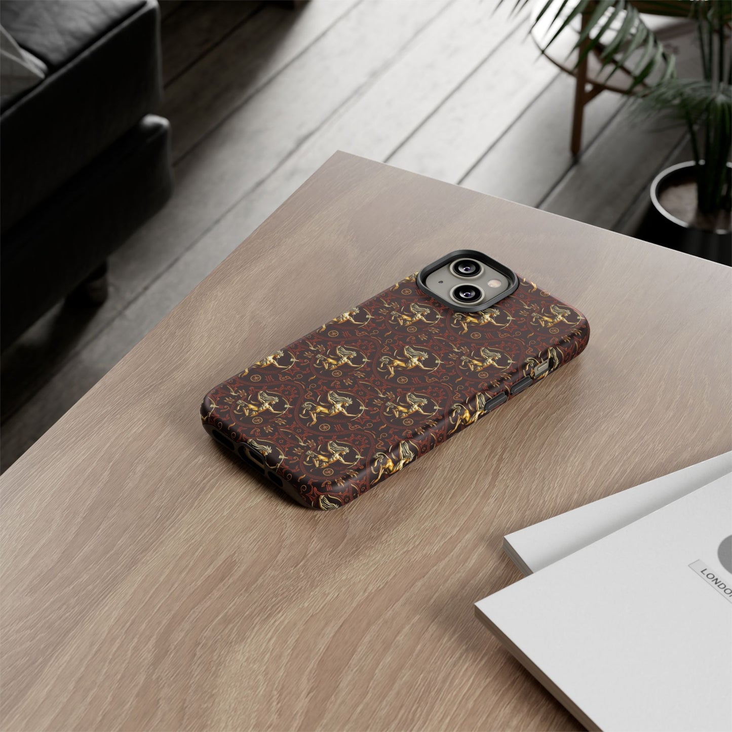 Tough Cases, Sagittarius, Zodiac, Metal Pattern