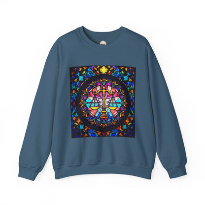 Unisex Heavy Blend™ Crewneck Sweatshirt, Glass 1, Libra Zodiac Design