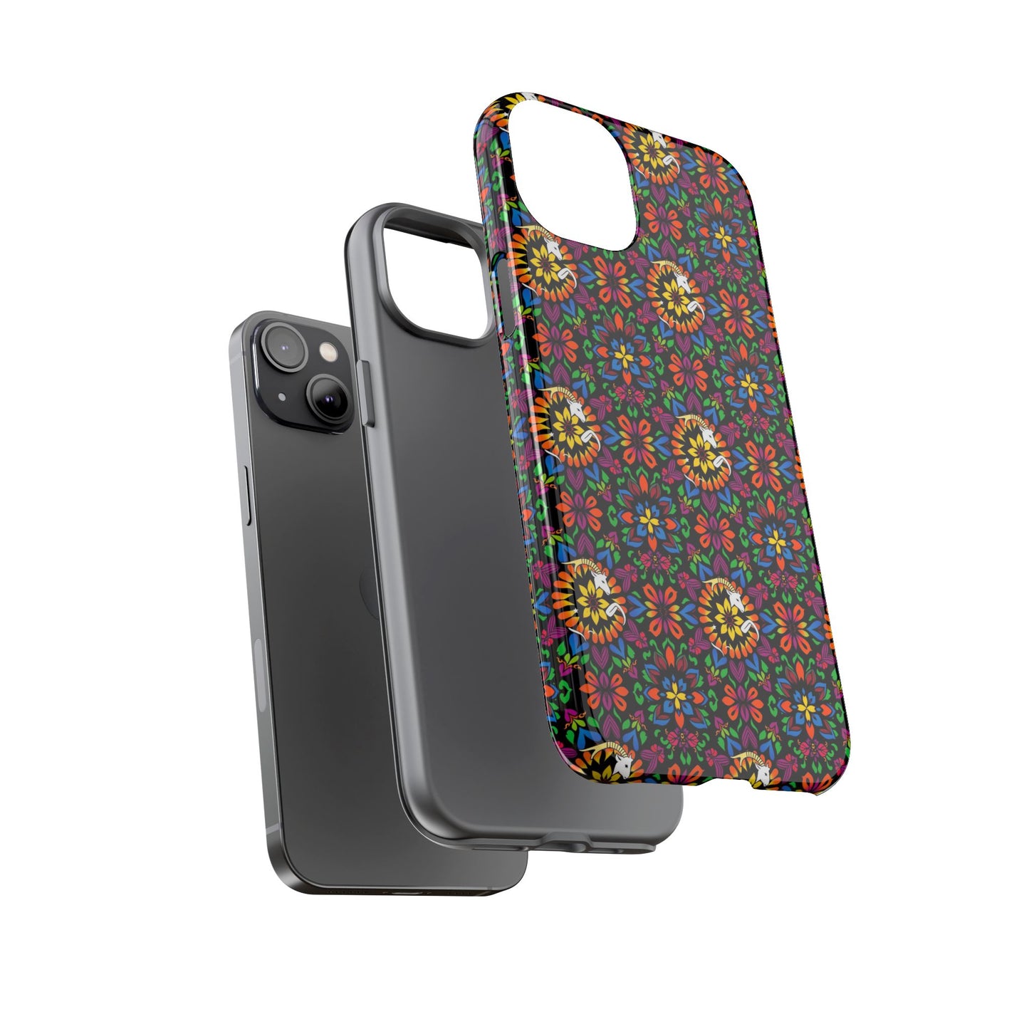 Tough Cases, Capricorn, Zodiac v2, Flower Pattern