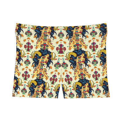 Women's Shorts, (AOP), Taurus, Zodiac v1, Sexy Pattern