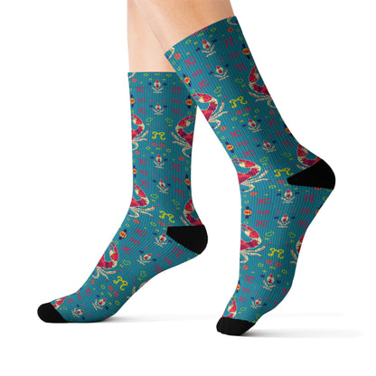 Sublimation Socks, Cancer, Zodiac v2, Pattern