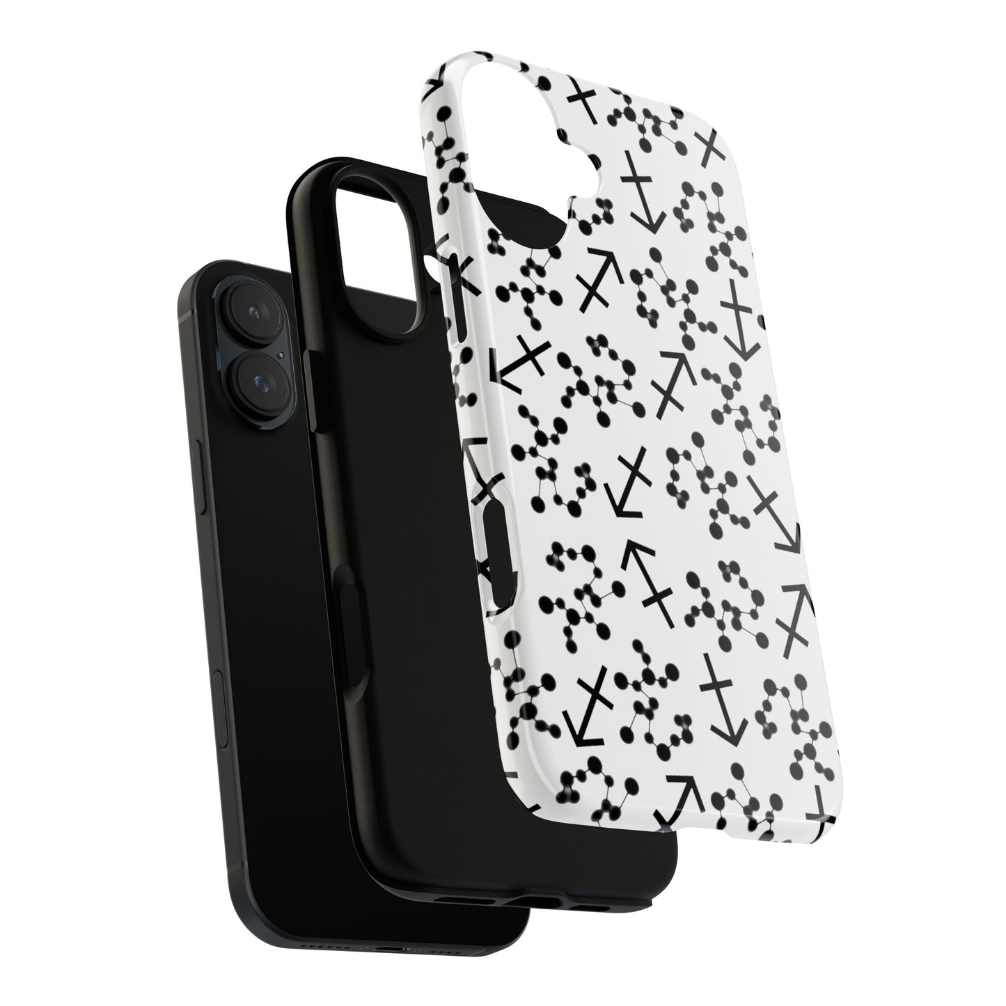 Tough Cases with the Sagittarius Zodiac sign for iPhone, Samsung Galaxy, and Google Pixel devices