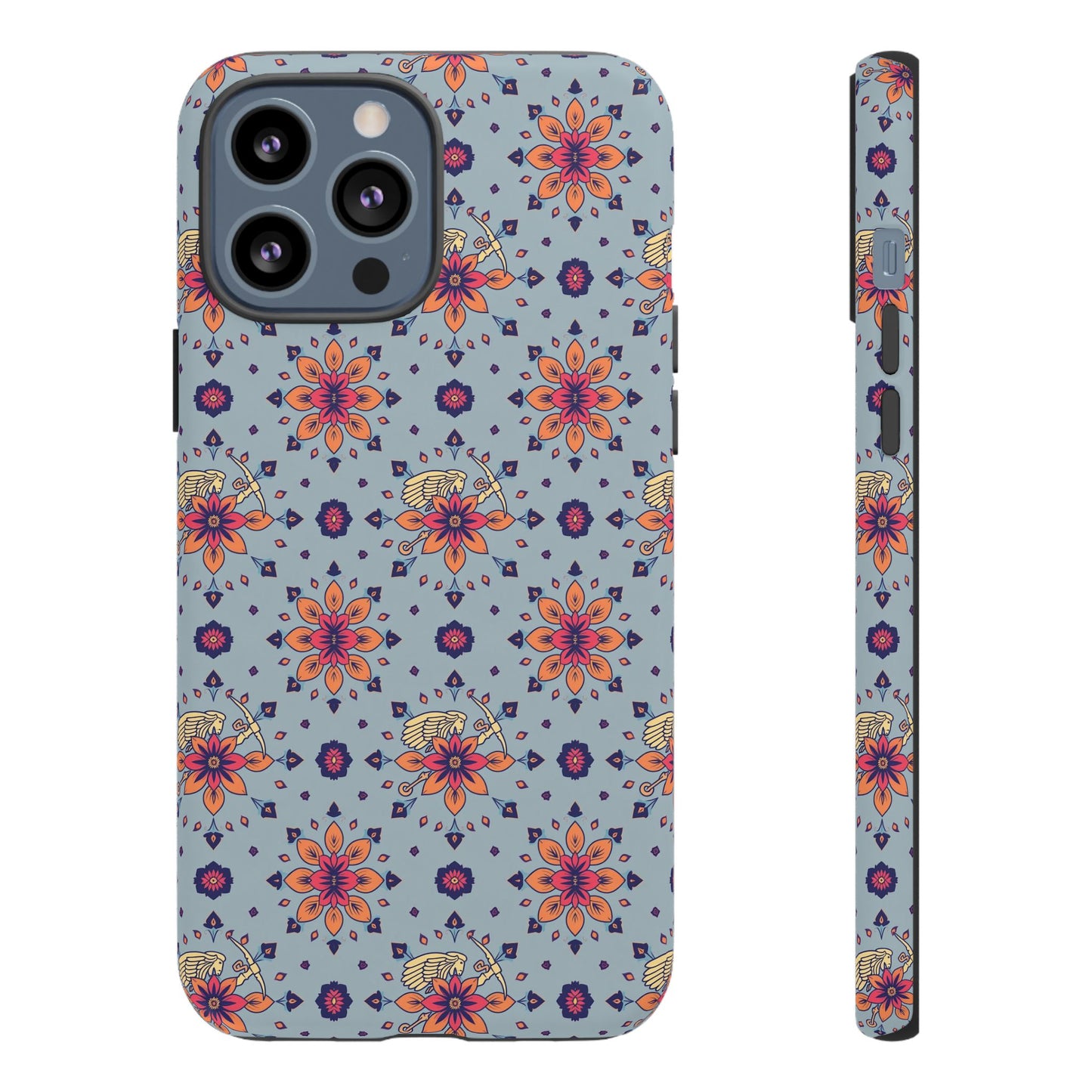 Tough Cases, Sagittarius, Zodiac v3, Flower Pattern