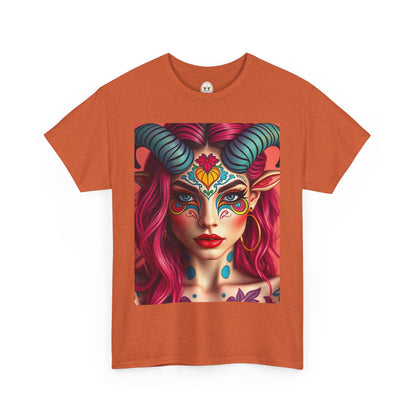 Unisex Heavy Cotton T-Shirt, Taurus, Zodiac, Sexy Art