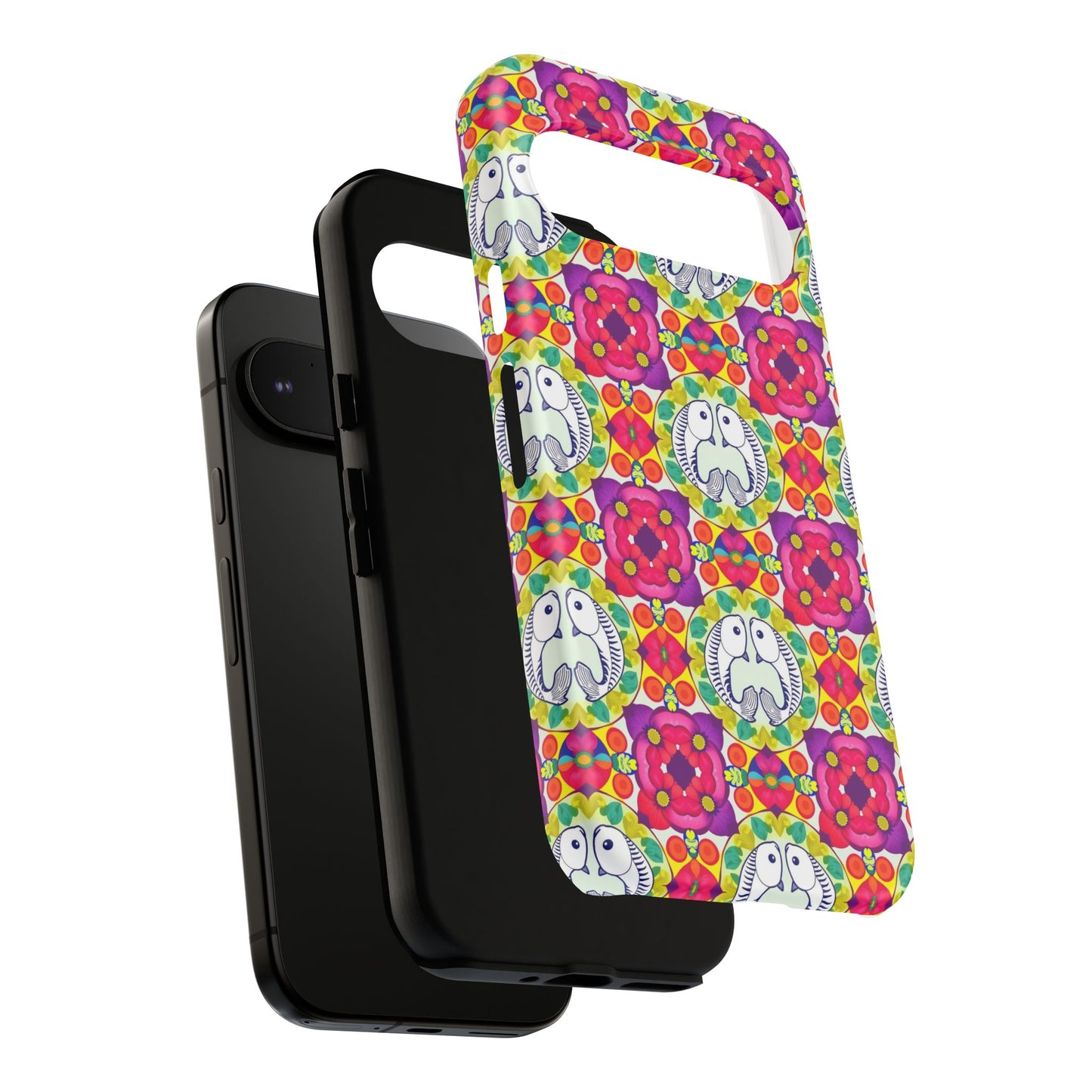 Tough Cases, Pisces, Zodiac v2, Flower Pattern