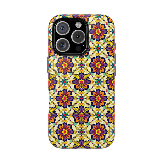 Tough Cases, Taurus, Zodiac v1, Flower Pattern