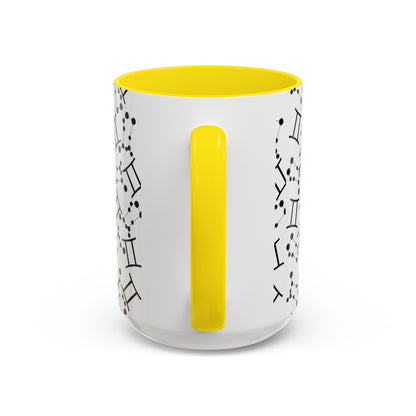 Accent Coffee Mug with the Gemini sign (11, 15oz)