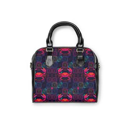 Shoulder Handbag, Cancer, Zodiac v1, Shapes Pattern