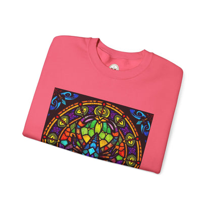 Unisex Heavy Blend™ Crewneck Sweatshirt, Glass 1, Scorpio Zodiac Design