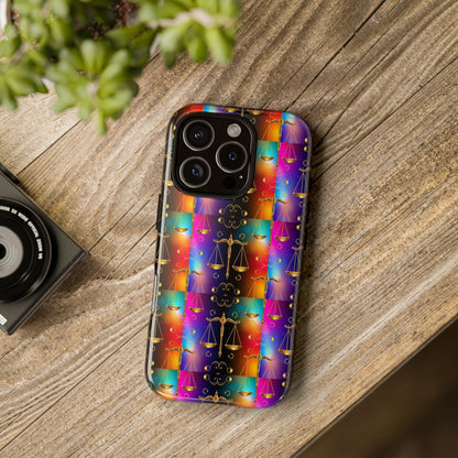 Tough Cases, Libra, Zodiac v1, Metal Pattern