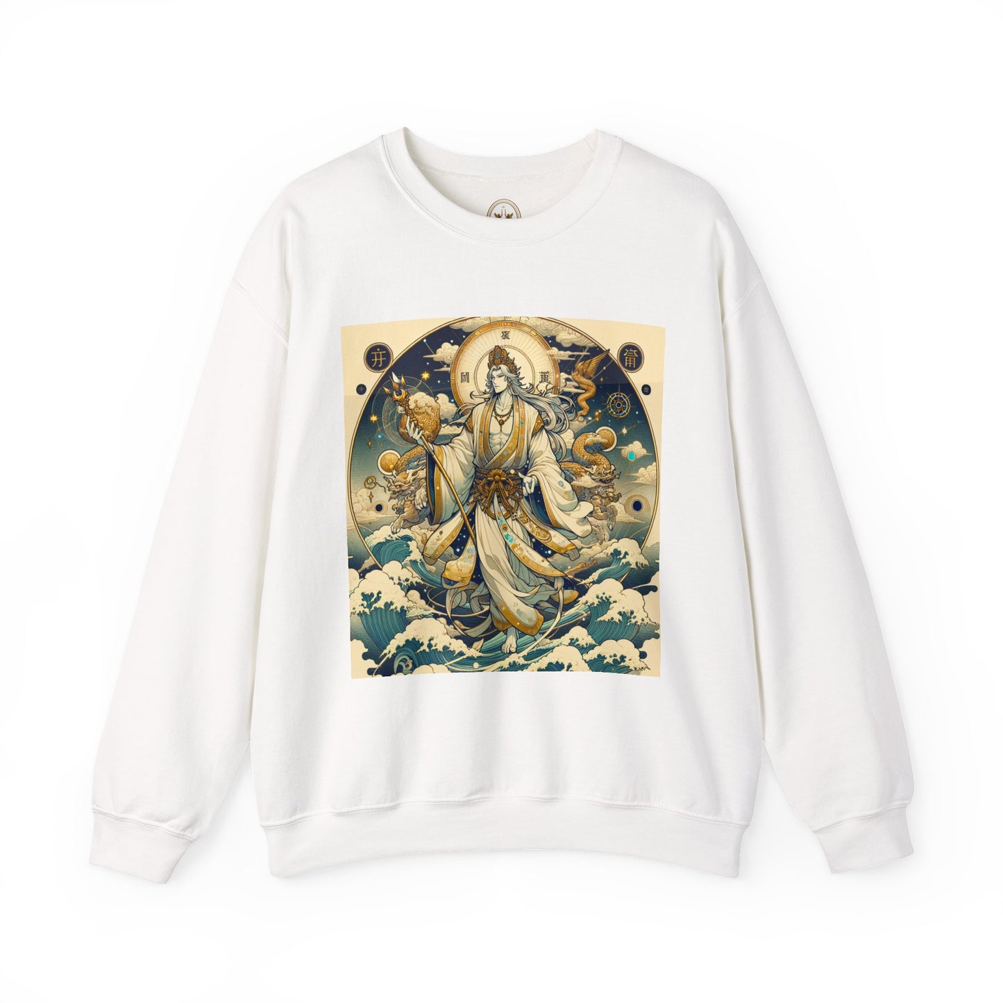 Unisex Heavy Blend™ Crewneck Sweatshirt, Anime Capricorn God,  Zodiac Design