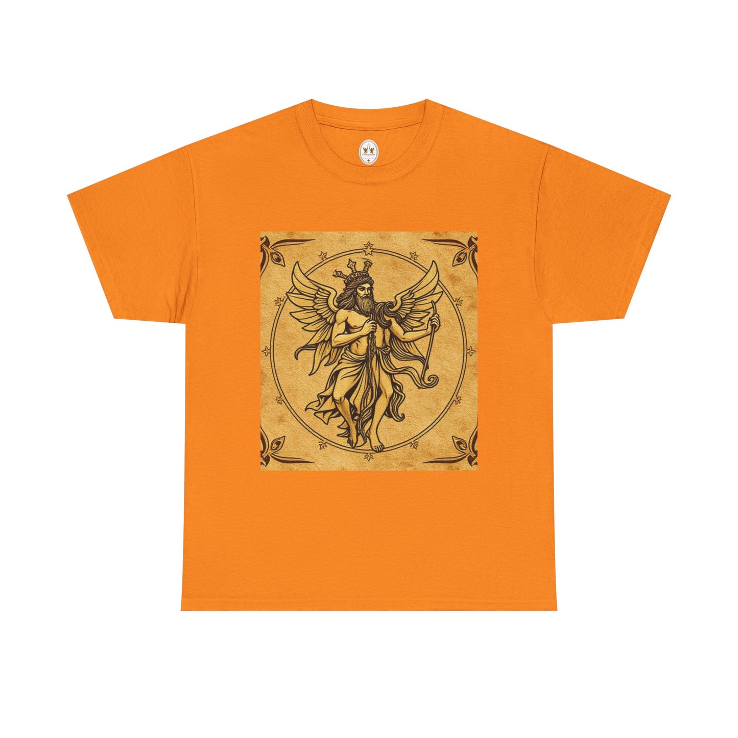 Unisex Heavy Cotton T-Shirt, Pencil Art, Gemini Zodiac Design
