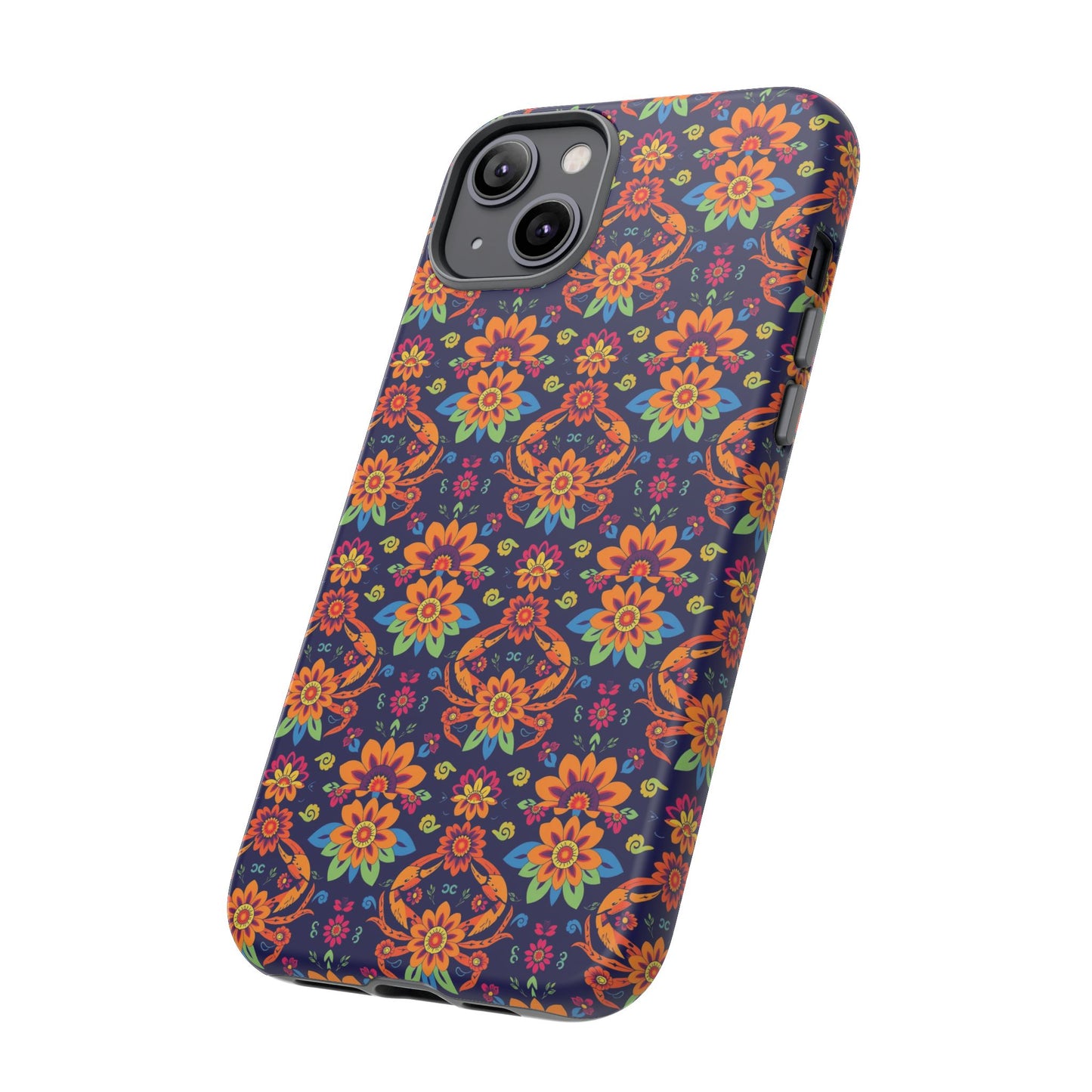 Tough Cases, Cancer, Zodiac, Flower Pattern