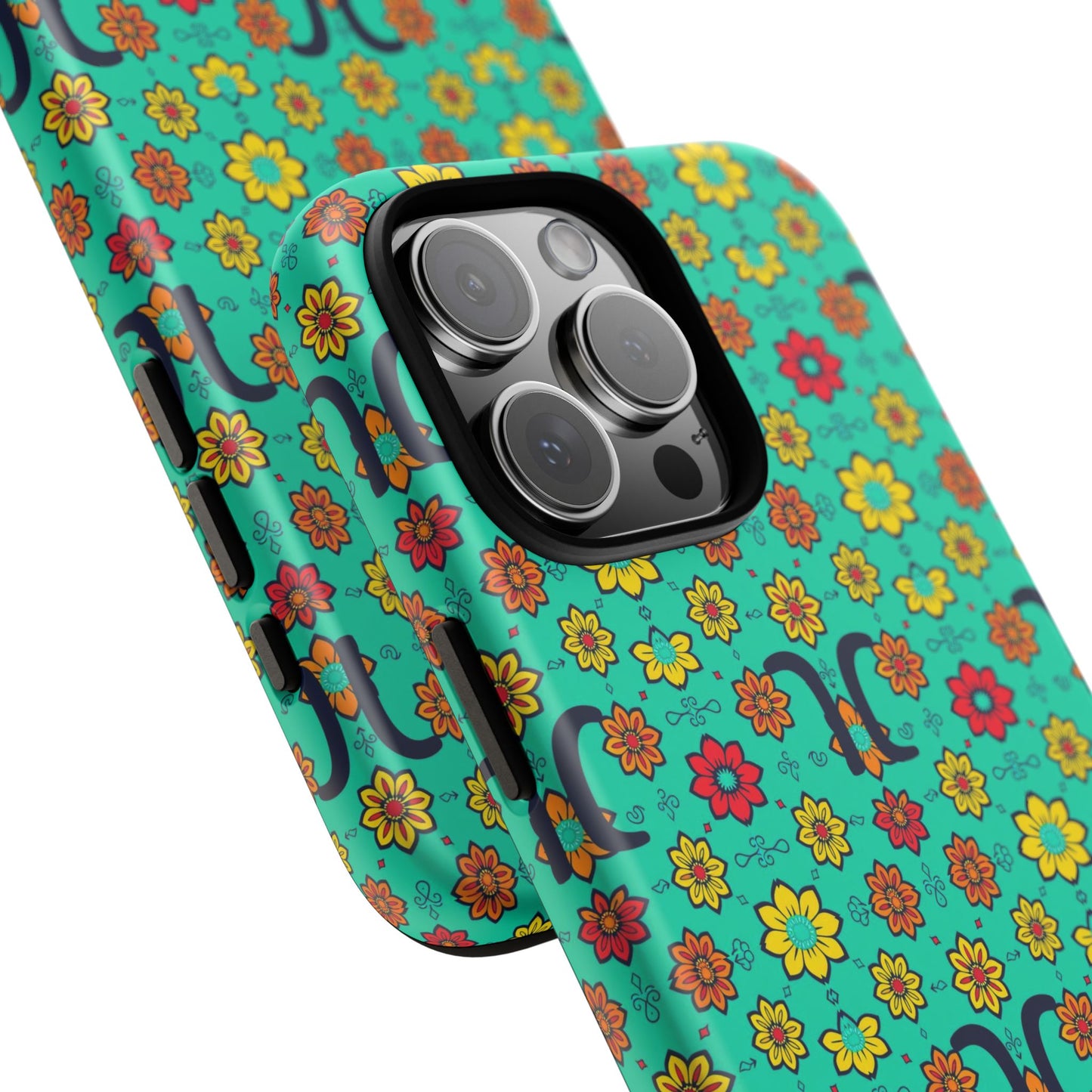 Tough Cases, Aquarius, Zodiac v2, Flower Pattern