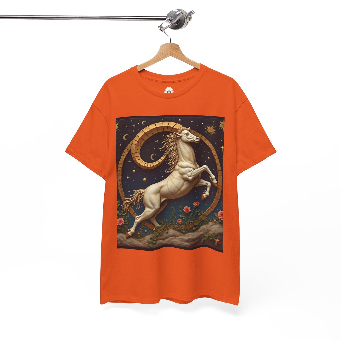 Unisex Heavy Cotton T-Shirt, Aries Animal. Zodiac Design