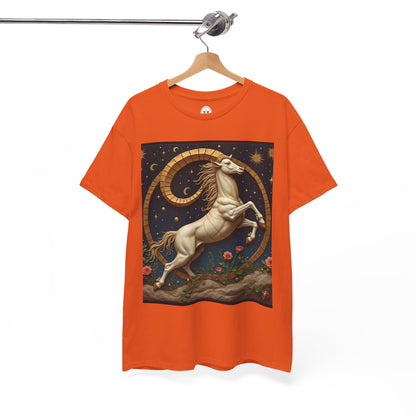Unisex Heavy Cotton T-Shirt, Aries Animal. Zodiac Design