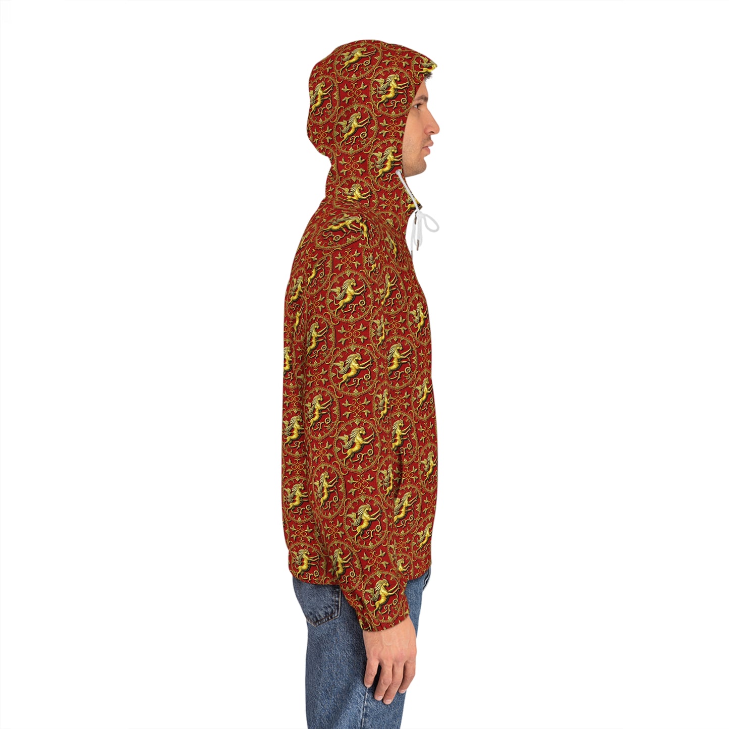 Full-Zip Hoodie (AOP), Sagittarius, Zodiac v1, Pattern