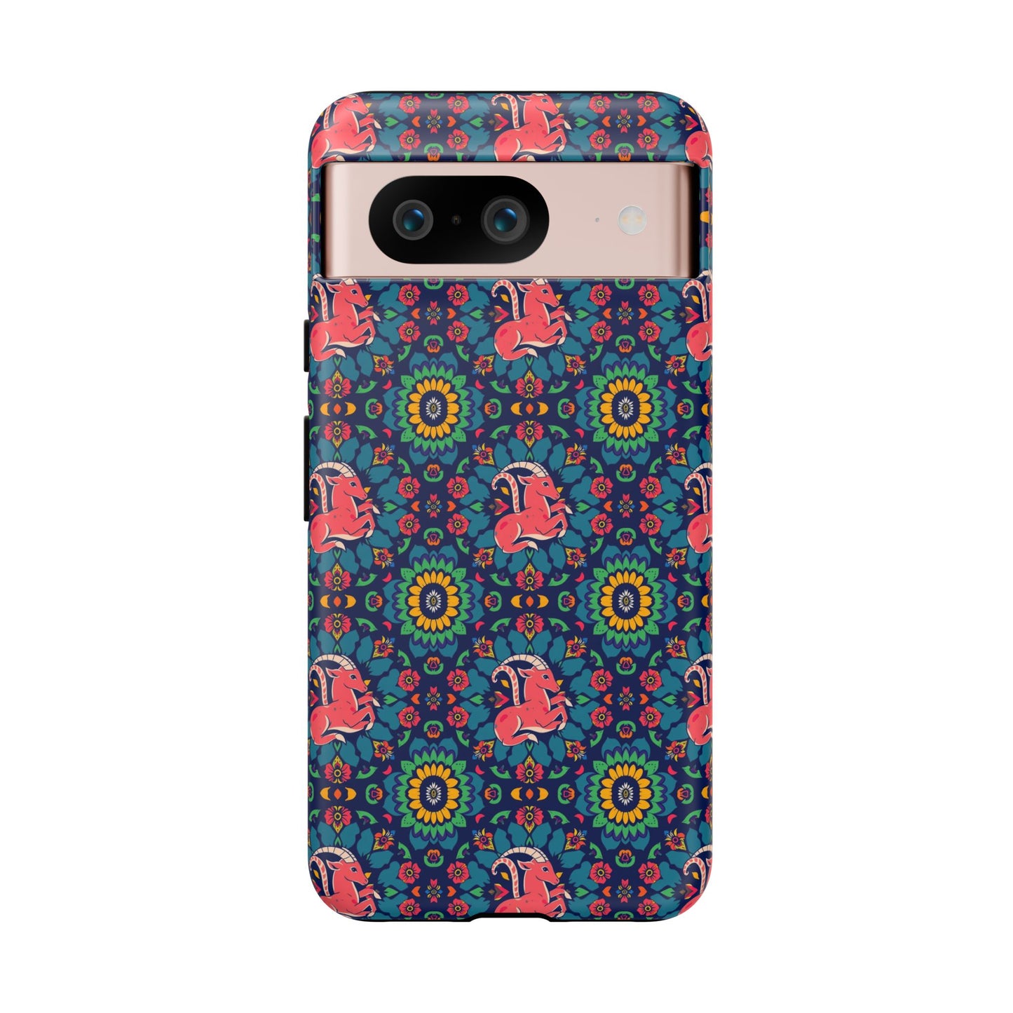 Tough Cases, Capricorn, Zodiac v1, Flower Pattern