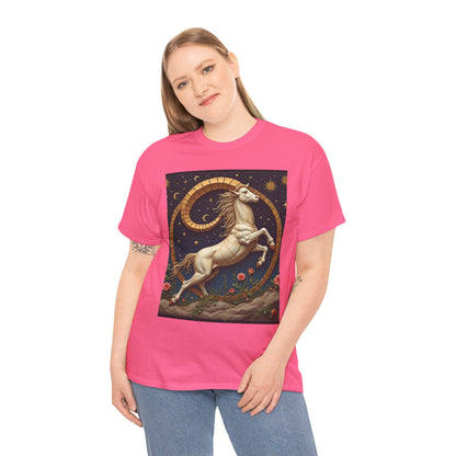 Unisex Heavy Cotton T-Shirt, Aries Animal. Zodiac Design