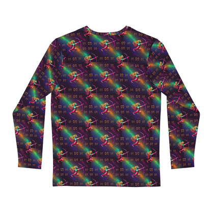 Men's Long Sleeve Shirt, (AOP), Sagittarius, Zodiac v1, Pattern