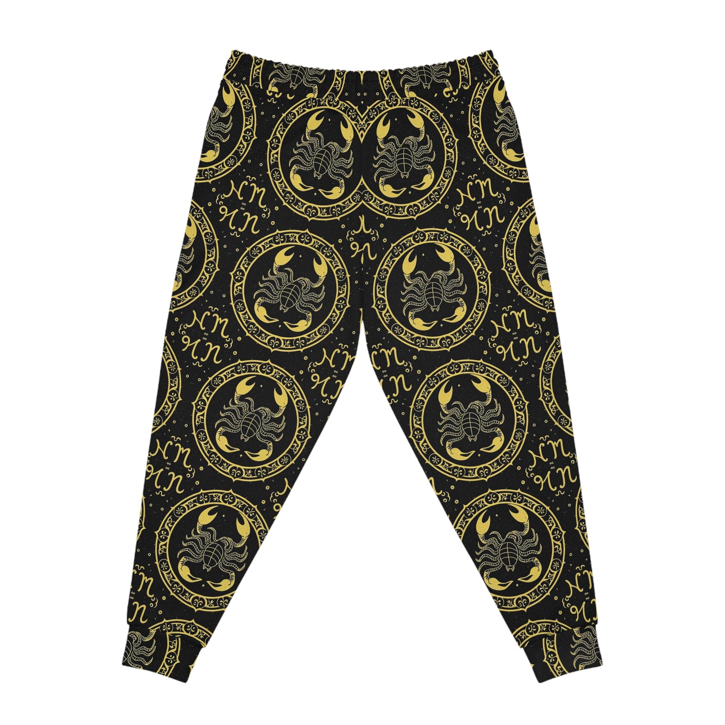 Athletic Joggers, Zodiac Design, Pattern v1, Scorpio, AOP