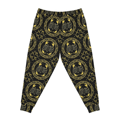 Athletic Joggers, Zodiac Design, Pattern v1, Scorpio, AOP