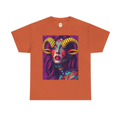 Unisex Heavy Cotton T-Shirt, Taurus, Zodiac v2, Sexy Art
