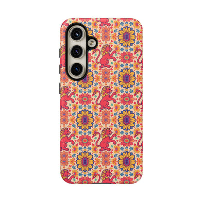 Tough Cases, Leo, Zodiac v1, Flower Pattern