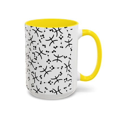 Accent Coffee Mug with the Pisces sign (11, 15oz)