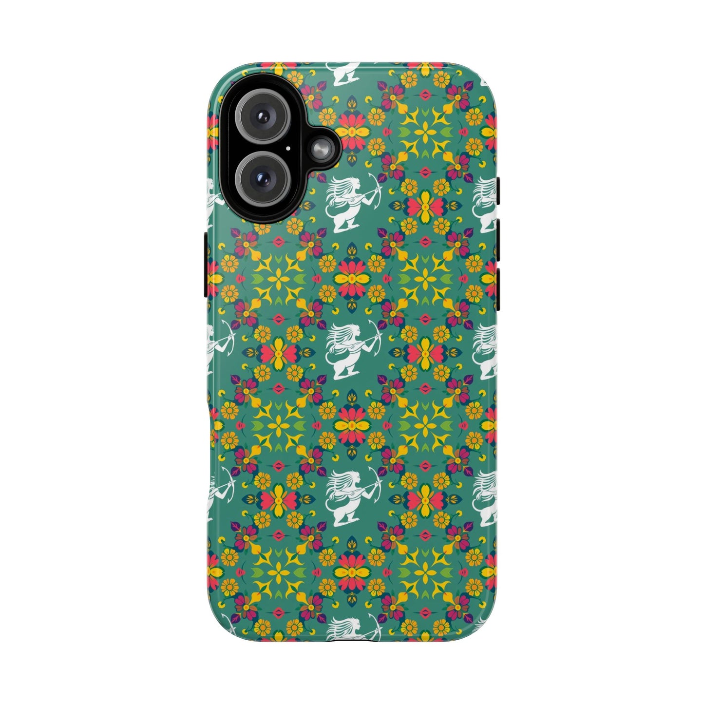 Tough Cases, Sagittarius, Zodiac, Flower Pattern