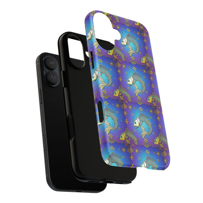 Tough Cases, Pisces, Zodiac v2, Metal Pattern