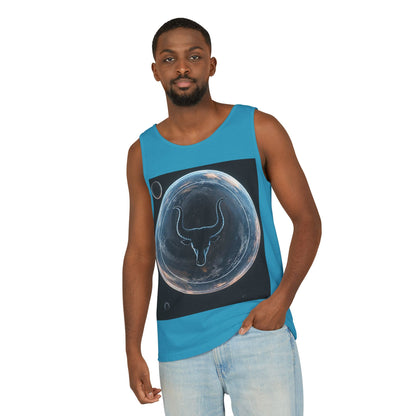 Unisex Garment-Dyed, Tank Top, Taurus Design, Planet Animal v1, 100% US cotton
