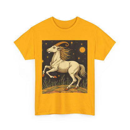 Unisex Heavy Cotton T-Shirt, Aries Animal, Zodiac Design