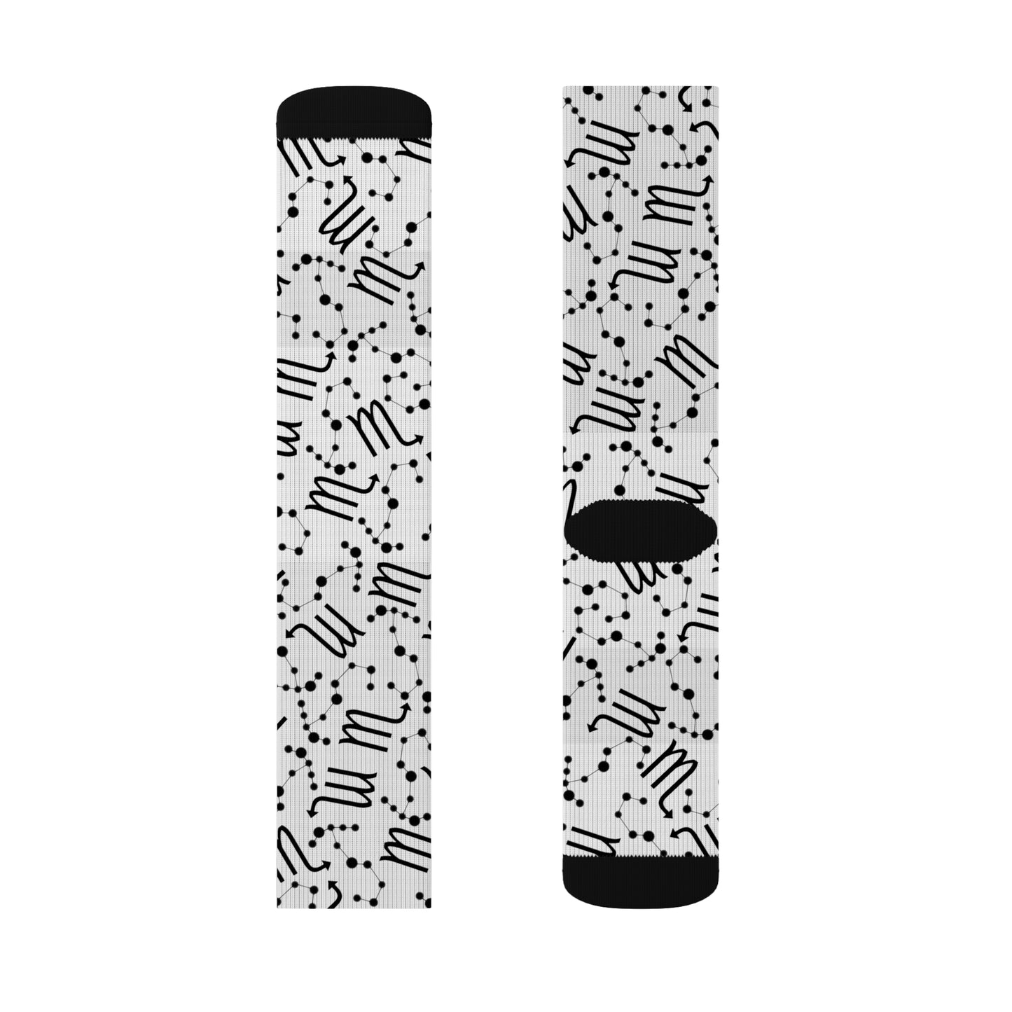Zodiac Sublimation Socks Scorpio Zodiac sign