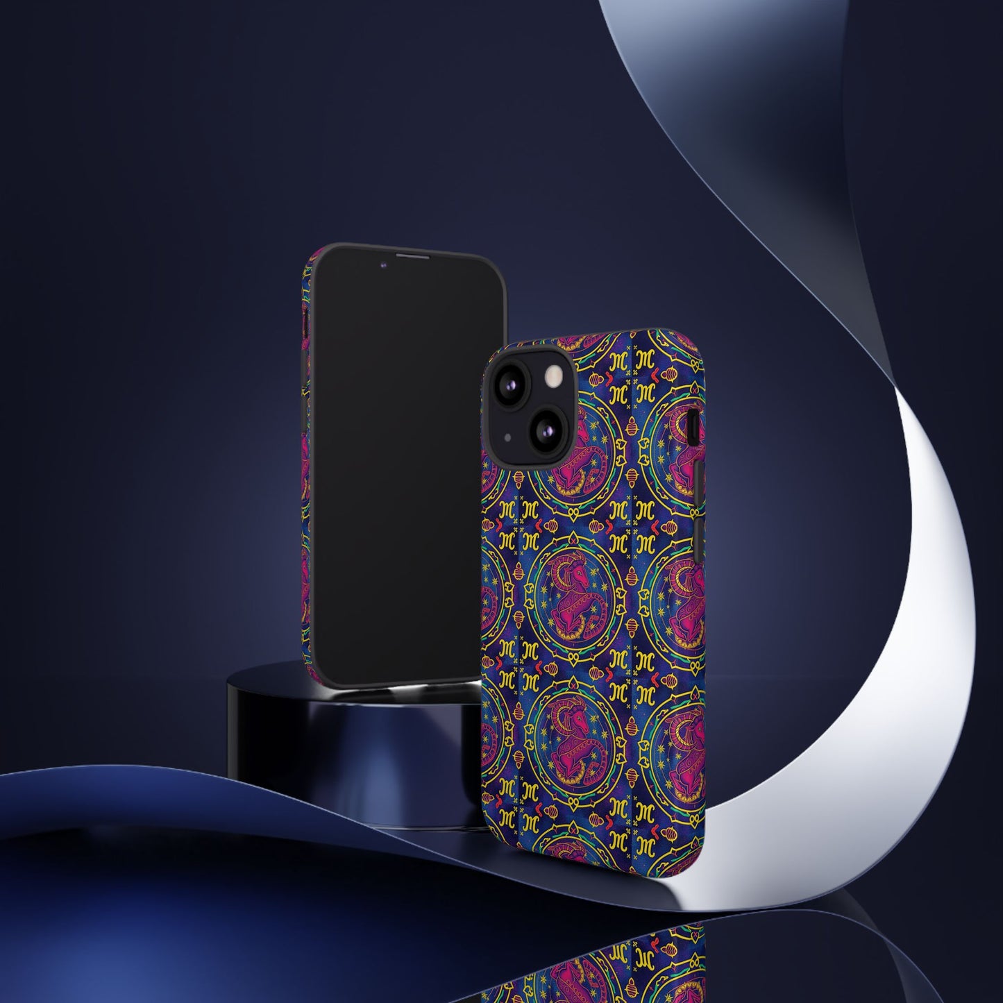 Tough Cases, Capricorn, Zodiac, Metal Pattern