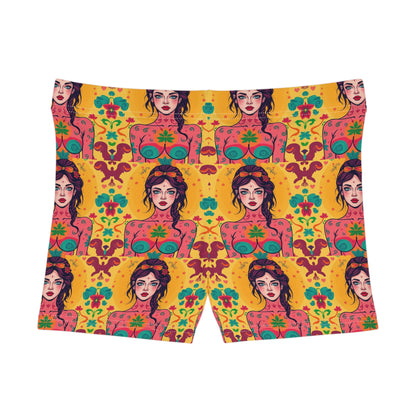 Women's Shorts, (AOP), Virgo, Zodiac v4, Sexy Pattern