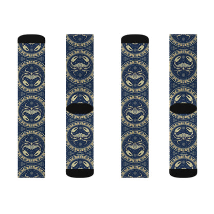 Sublimation Socks, Cancer, Zodiac v1, Pattern