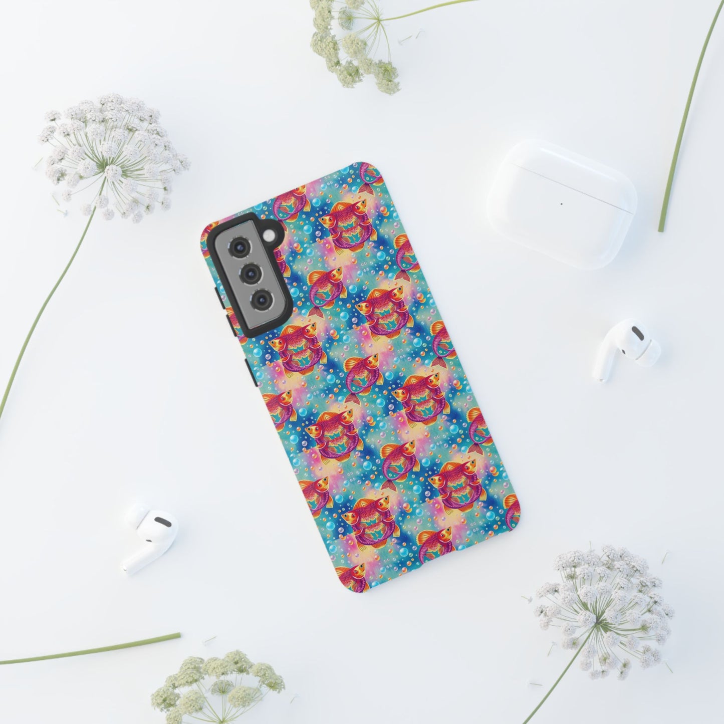 Tough Cases, Pisces, Zodiac v1, Bubble Pattern