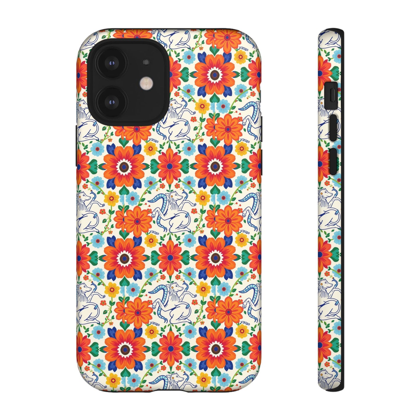Tough Cases, Virgo, Zodiac v4, Flower Pattern