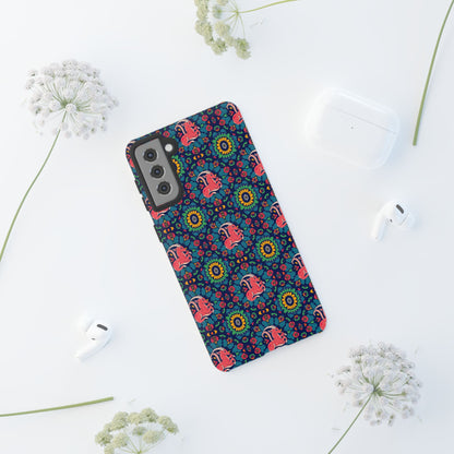 Tough Cases, Capricorn, Zodiac v1, Flower Pattern