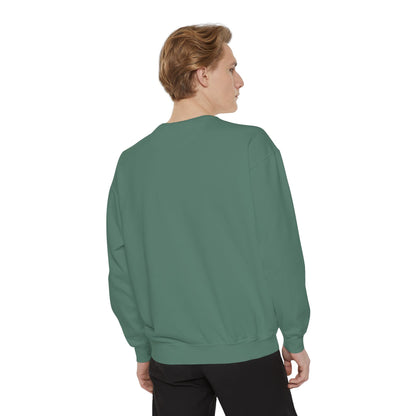 Garment-Dyed Sweatshirt, Unisex, Space Animal Design v1, Pisces
