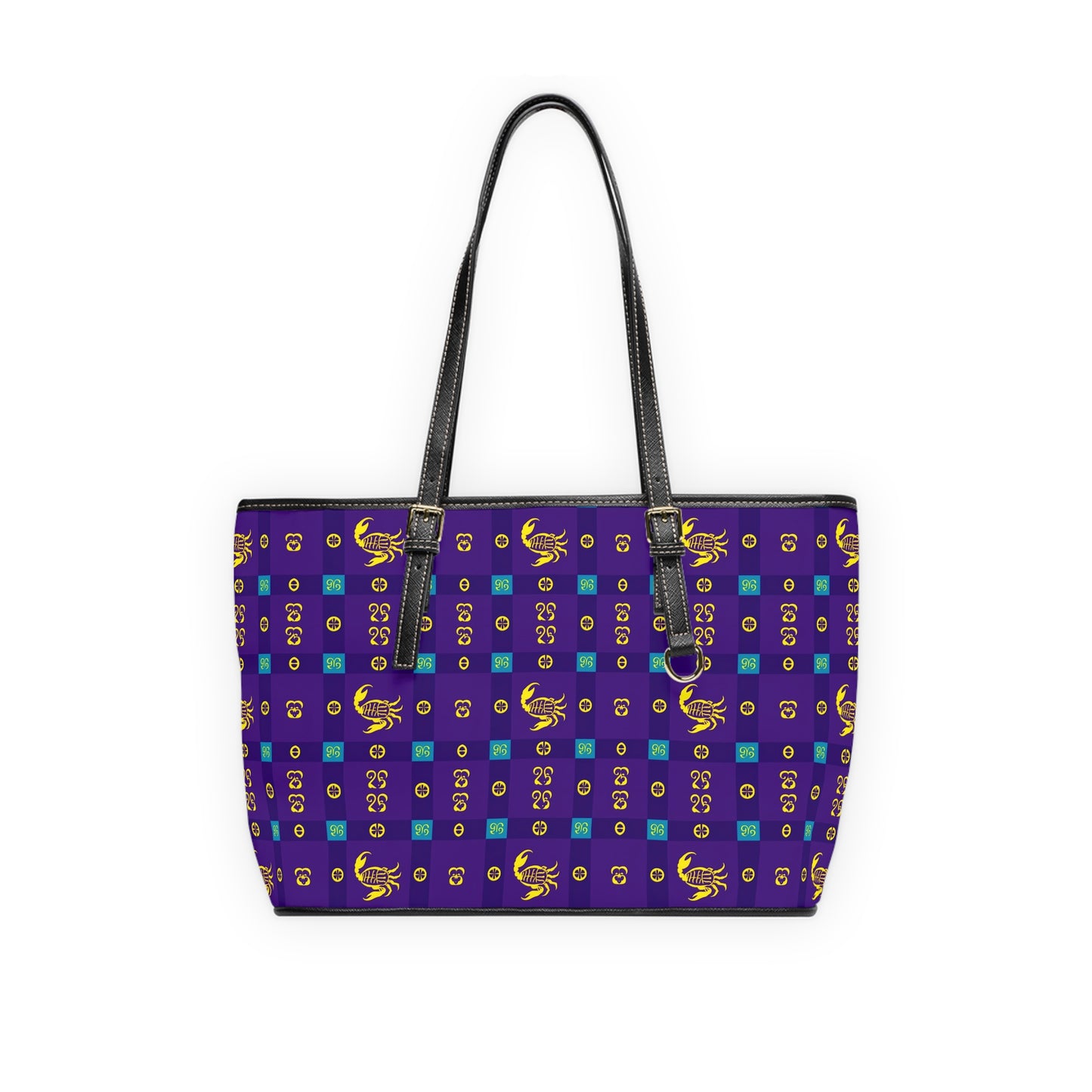 Leather Shoulder Bag, Scorpio, Zodiac, Shapes Pattern