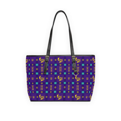 Leather Shoulder Bag, Scorpio, Zodiac, Shapes Pattern