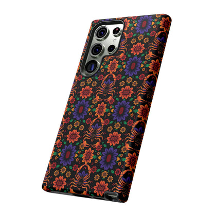 Tough Cases, Scorpio, Zodiac, Flower Pattern