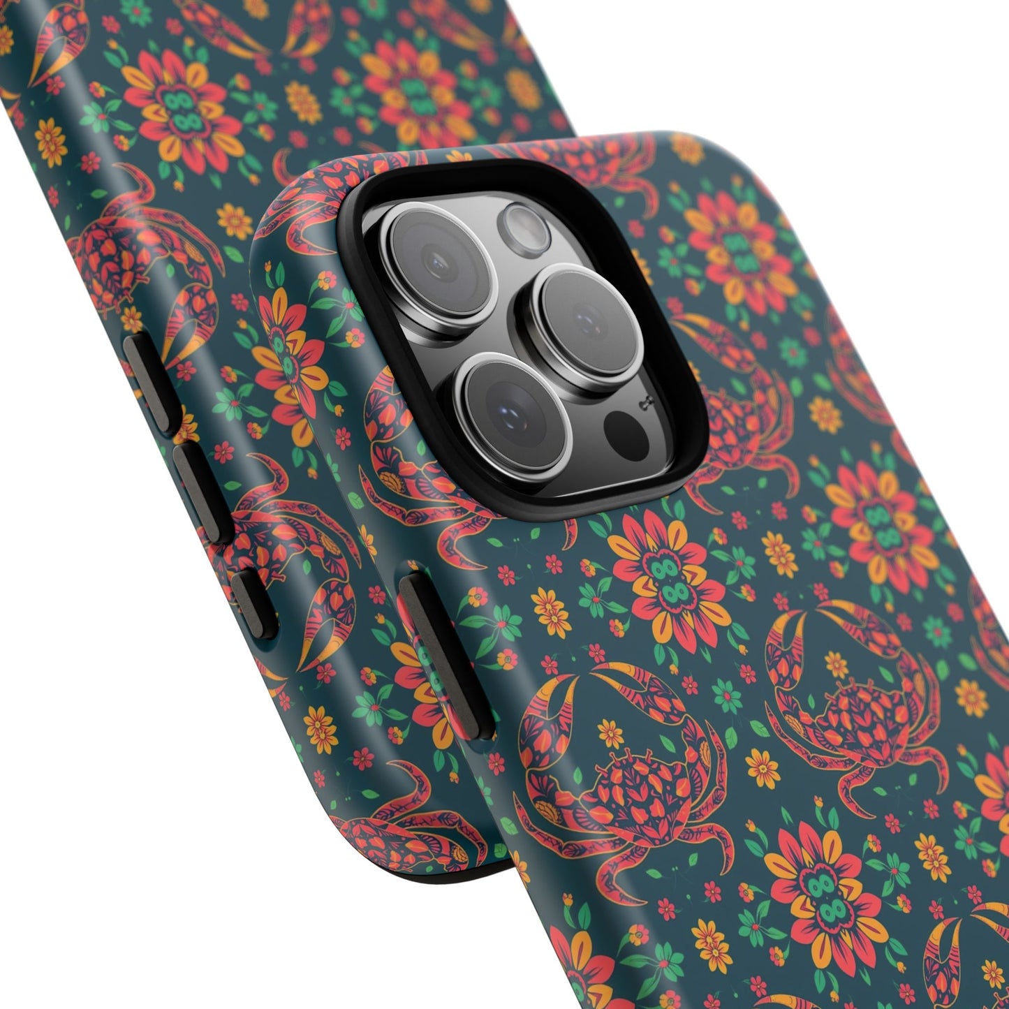 Tough Cases, Cancer, Zodiac v4, Flower Pattern