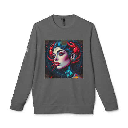 Adidas, Unisex Fleece Crewneck Sweatshirt, Cancer, Pop Art v1, Zodiac