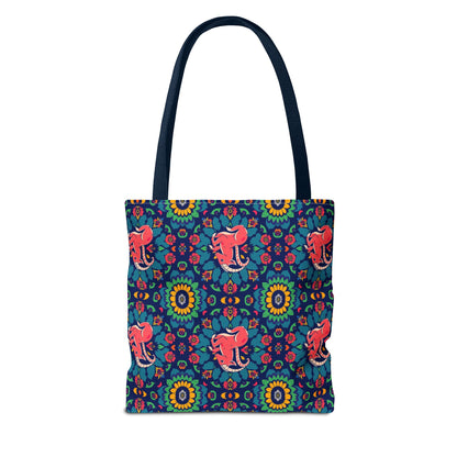 Tote Bag (AOP), Capricorn, Zodiac v1, Flower Pattern
